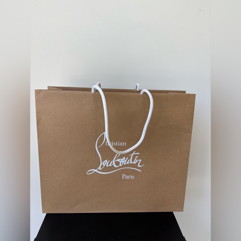Christian Louboutin Brown Shopping Bag